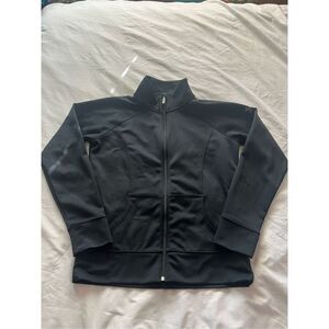 Under Armour Black Full Zip Sweatshirt Semi Fitted Woman’s Size Medium- A Few Sn